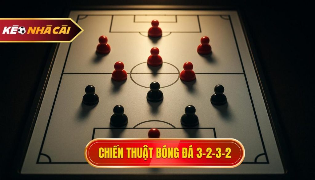 Chiến thuật bóng đá 3-2-3-2: Sơ đồ tấn công toàn diện và những rủi ro tiềm ẩn 1 Chiến thuật bóng đá 3-2-3-2