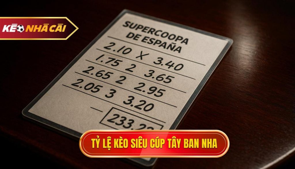 thumb - Tỷ lệ kèo siêu cúp Tây Ban Nha