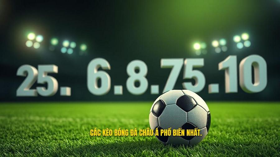 Các con số phổ biến trong Kèo bóng đá Châu Á bạn cần biết