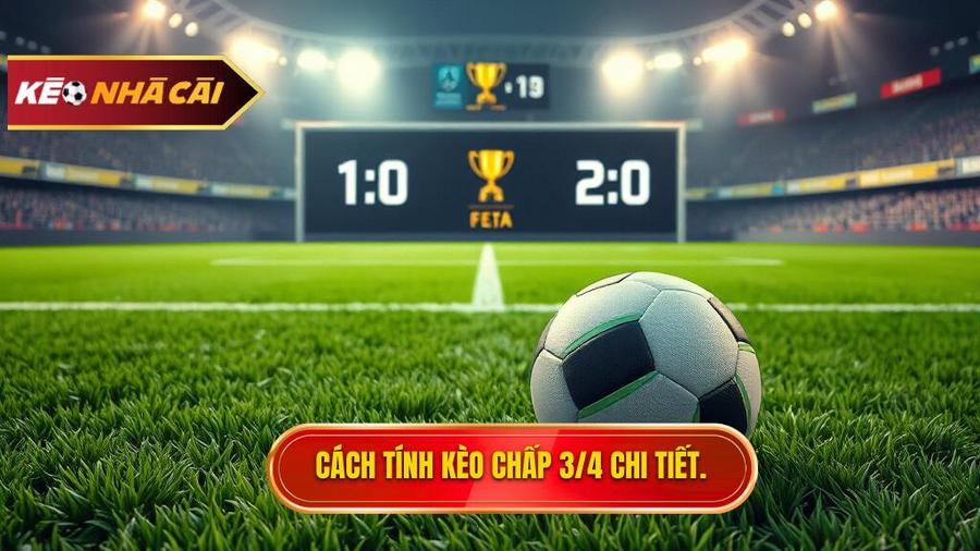 Cách tính thắng thua khi chơi Kèo chấp 3/4 (0.75)